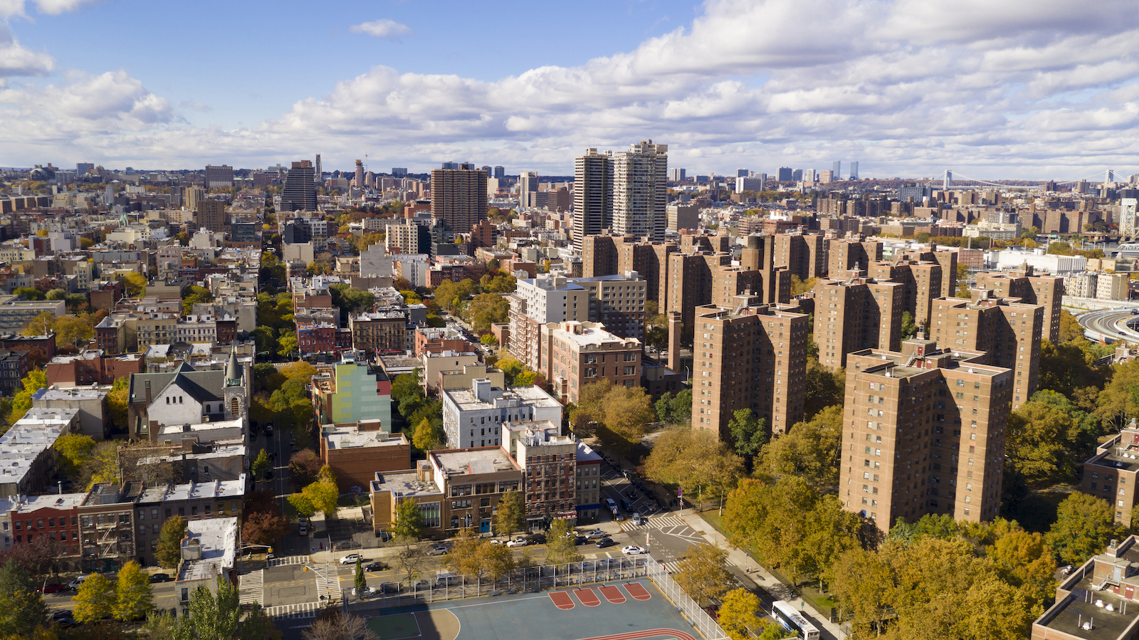 Bright Sunny Day over Harlem